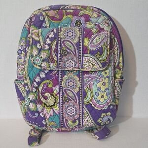 Vera Bradley Paisley Backpack - Purple, Green, and Blue